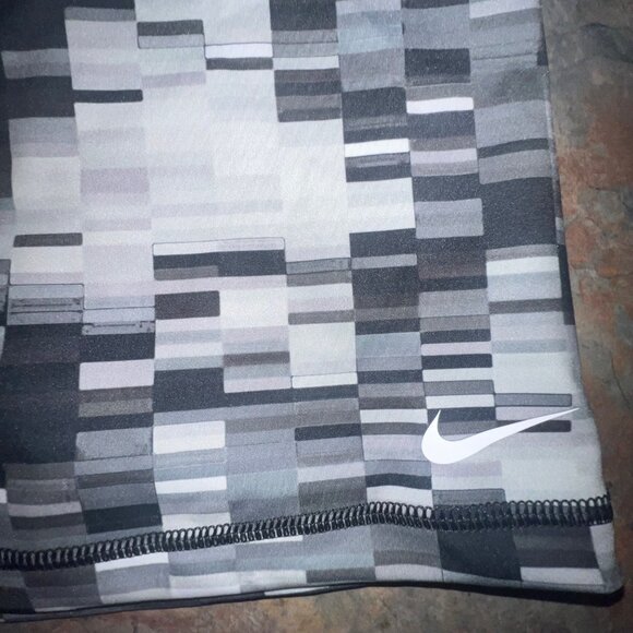 Nike Pro Dri-Fit Compression‎ Shorts XXL Black & Gray Digital Pattern - Picture 5 of 9